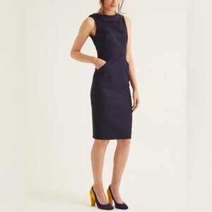 NWT Boden Martha Navy Sleeveless Dress